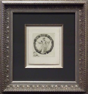 Top Mounted Etching with Fillet and Ornate Frame
