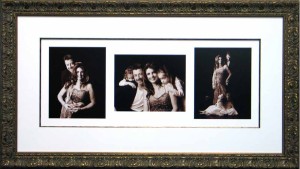 Framed Triptych Photo Collage with Fillet