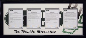 Framed-Certificates-with-Company-Logo-Printed-Mattboard