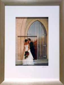 Framed Wedding-Photo-with-Printed-Matt-board-Cut-out